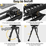 shoXx Zweibein Bipod 15-23cm Aluminium f�r Picatinny Bild 4